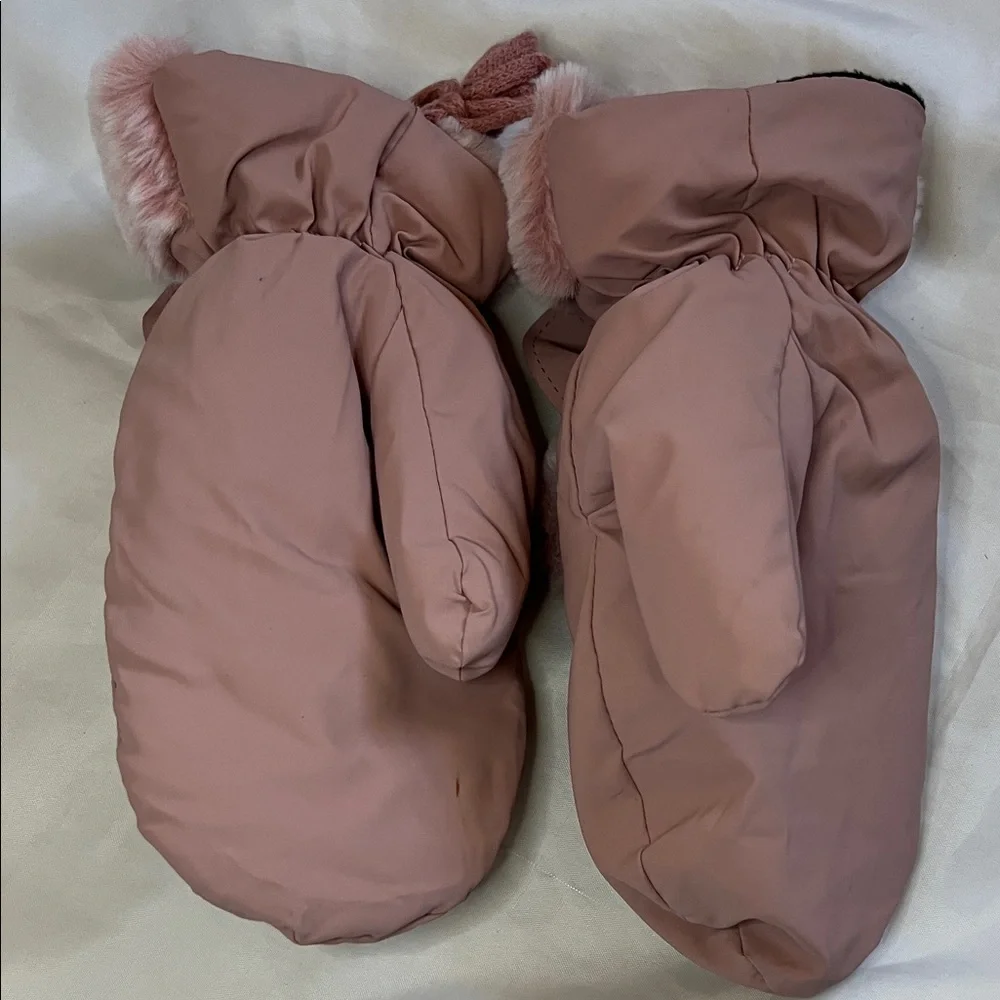 “Bundle 10 for $13” Juniors Pink Bunny Ear Girls Mittens